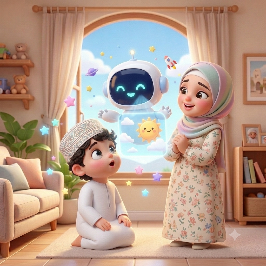فهيم يشرح للطفل بالصور